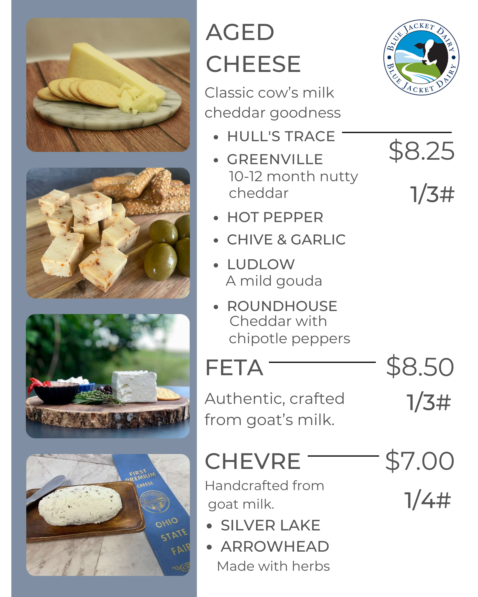 price sheets